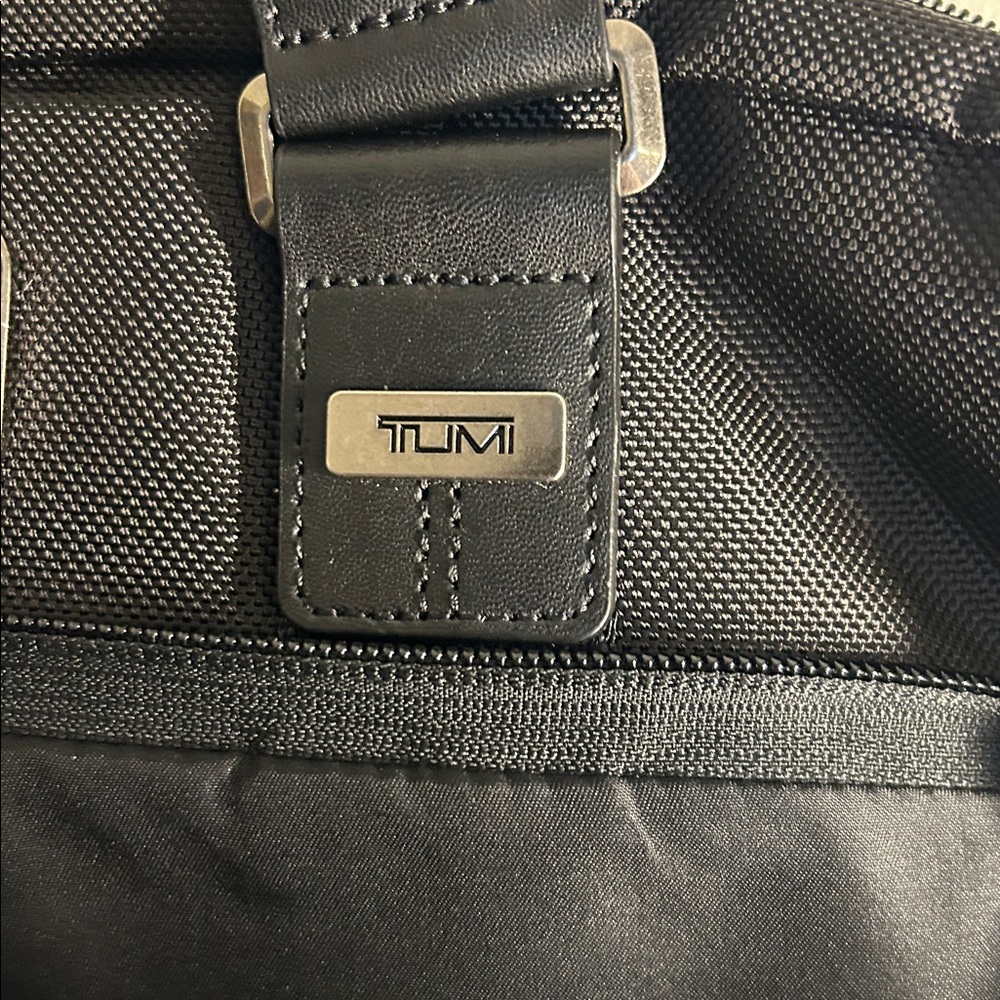 Tumi Alpha Bravo Briefcase Laptop Nylon Leather Black - Picture 5 of 13